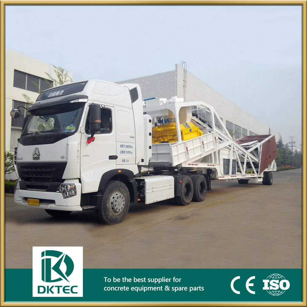 small scale portable precast concrete batch plant