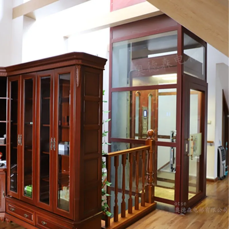 Glass Small Home Elevator Lift for 2 Person