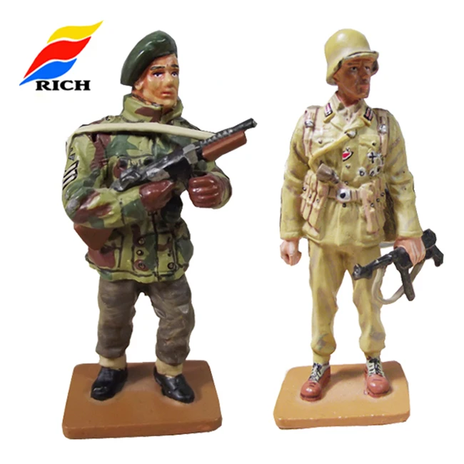 Custom Metal Small Soldier Model Toys Handpainted Decorative mini toy soldier world war I /world war IIarmy