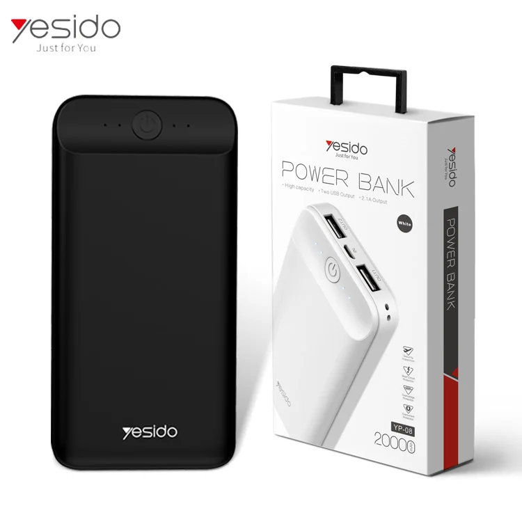 Китай производство двойной разъем Usb 2.1A 5 в полимерный аккумулятор 20000 мАч Power Bank мини