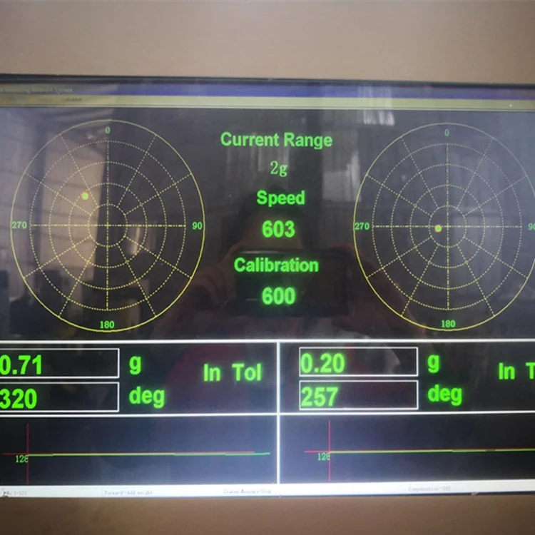 Small rotor balancing machine, electric motor balancing machine