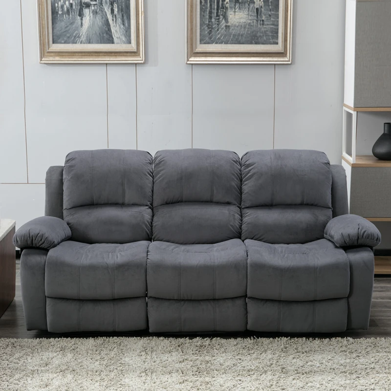 Wholesale 3 Seater Fabric Furniture Sectional Living Room Recliner Sofa set,Fabric Recliner Sofa Sets