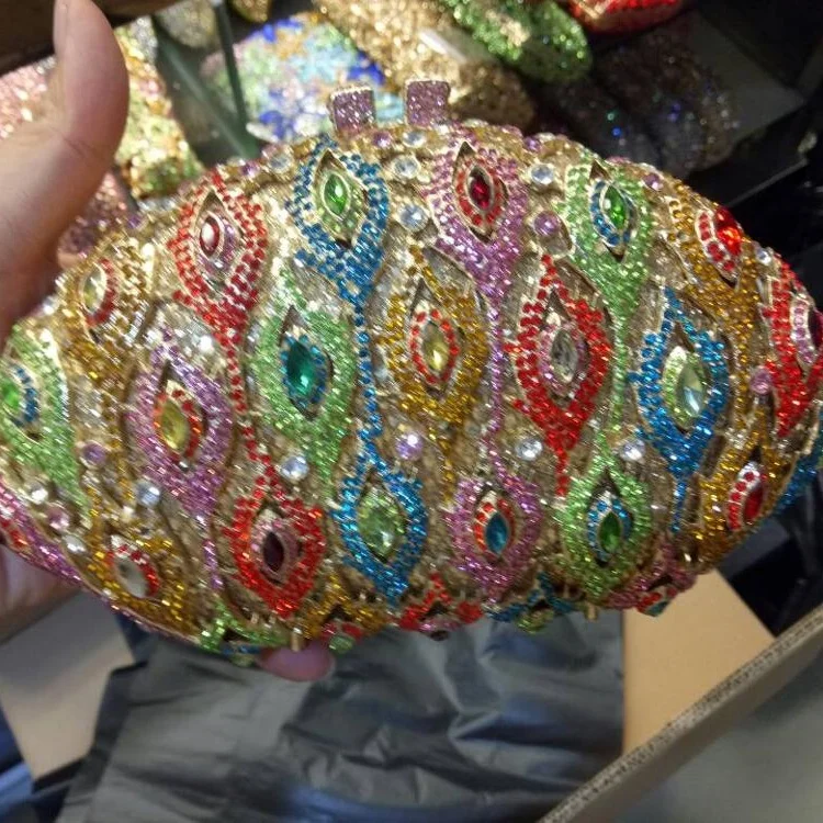 
DB592 wholesale crystal even bag evening purse clutch 