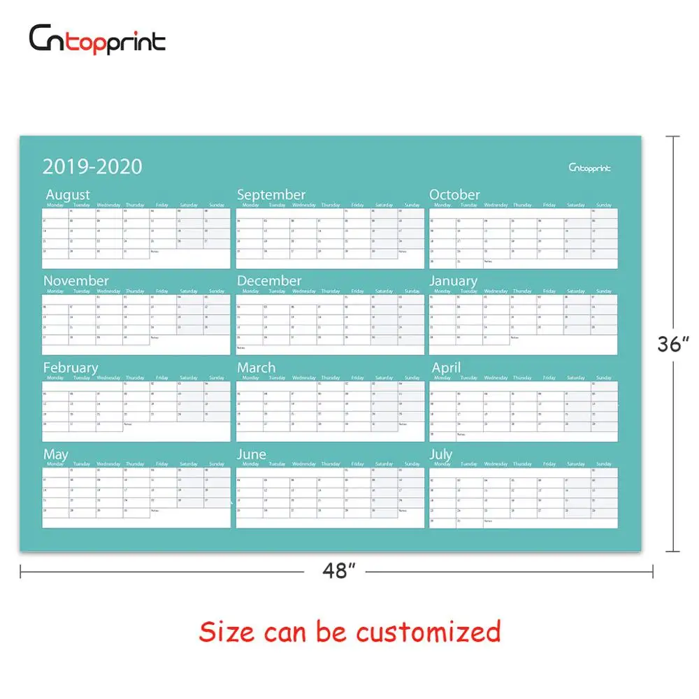 Большой Настенный календарь на заказ, глянцевый ламинированный настенный календарь