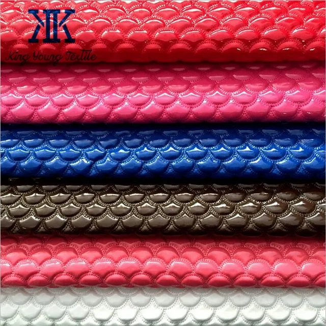 embroidery backing fabric / quilted leather fabric for handbags / quilting embroidery leather fabric