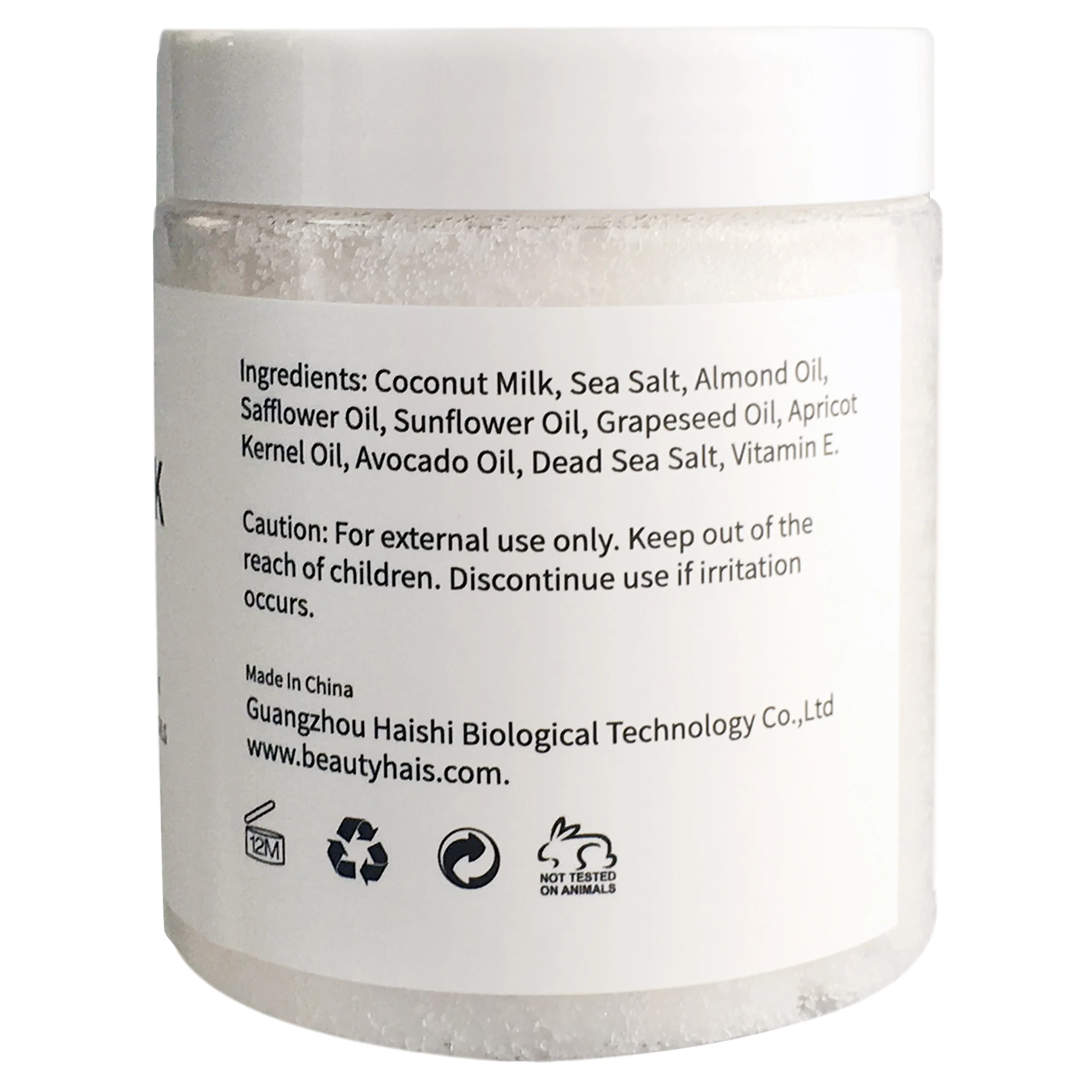  Отшелушивающий скраб для тела с увлажняющим кокосовым молоком детоксикационная морская соль увлажняющий отшелушивающий