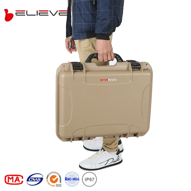 BELIEVE 3400 Жесткий Пластиковый Защитный Водонепроницаемый армейский чехол с EVA пены