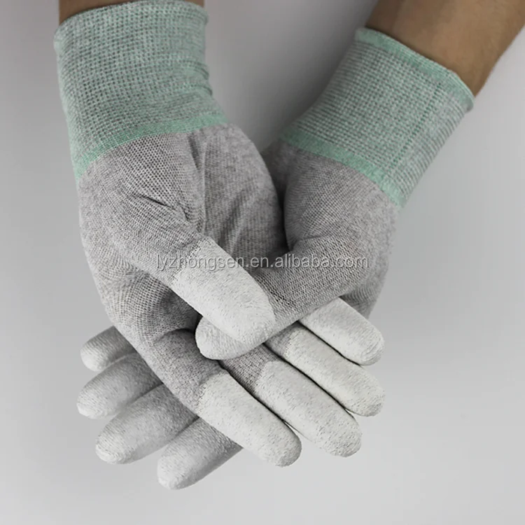 Low Price High Quality Esd Anti Static Pu Coated Gloves