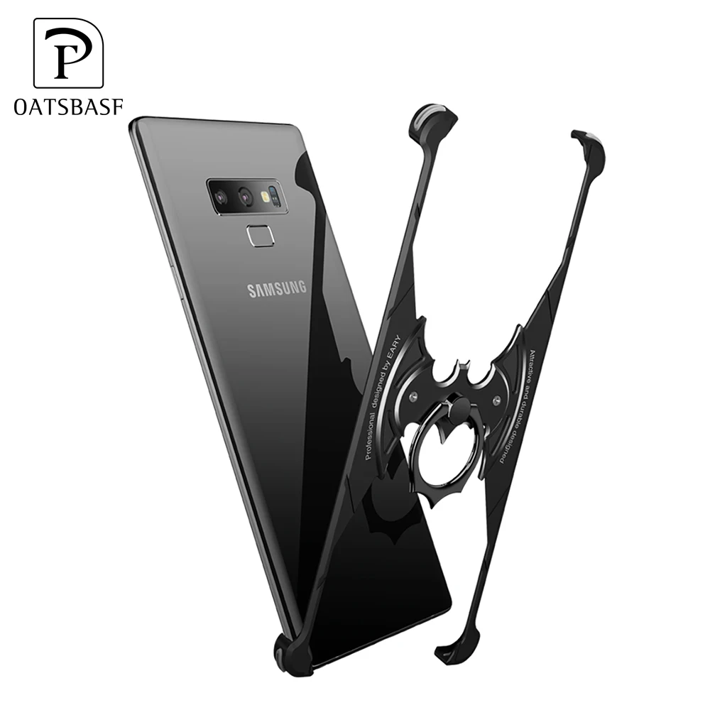 воздушная подушка с кольцо «летучая мышь» держателем алюминиевая металлическая крышка телефона для Samsung примечание 9