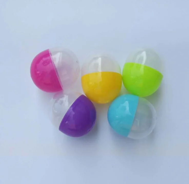 promotional plastic surprise candy box capsule empty egg toy for vending machine