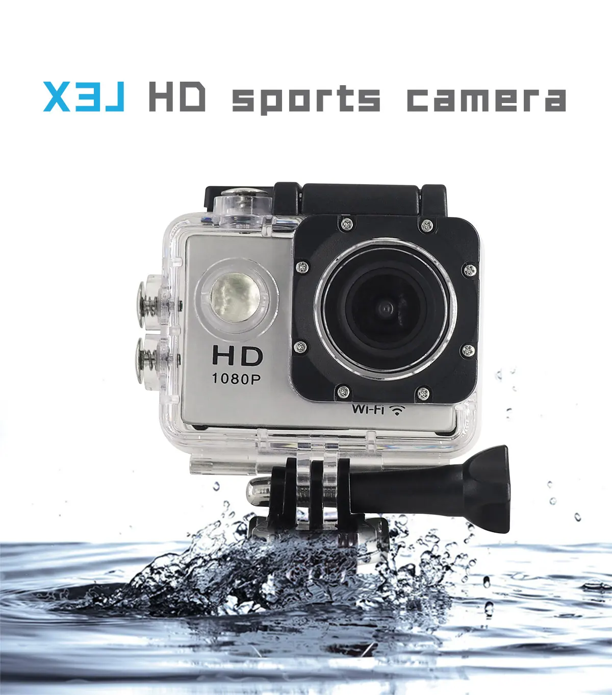 1080P Mini action cam wifi support with 30M waterproof action camera for extreme sports