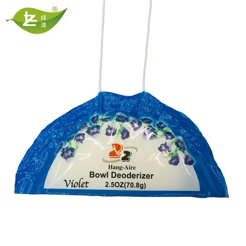 Manufacturer low price and high quality  2.5 oz hanger toilet deodorant block  with air freshener