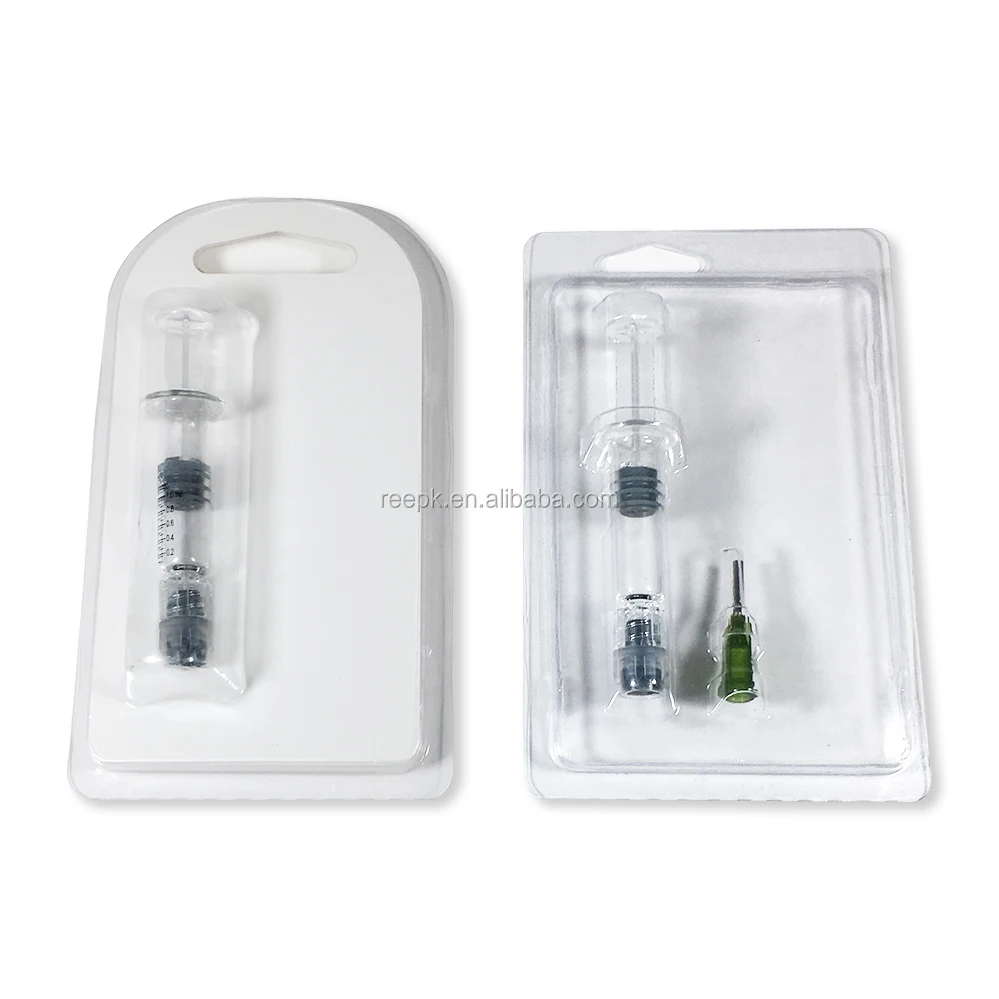 
Clear PVC PET Glass syringe Packaging Blister Packaging For 1ml glass syringe 