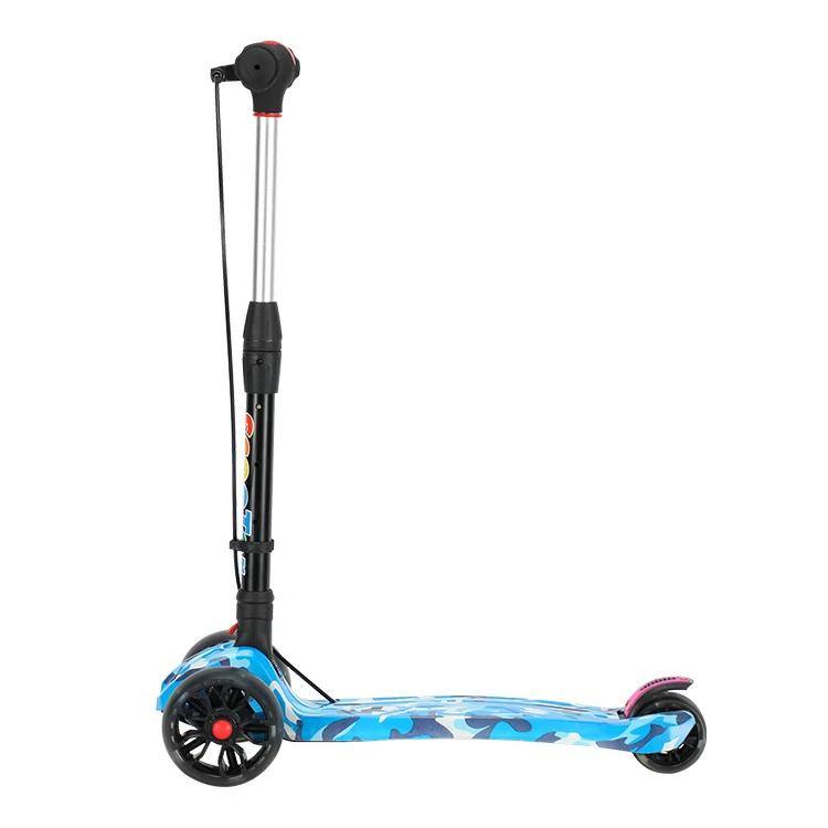 One Second Folding Feature Height Adjustable 3 Wheels Foot Scooter With Hand Brake For Kids