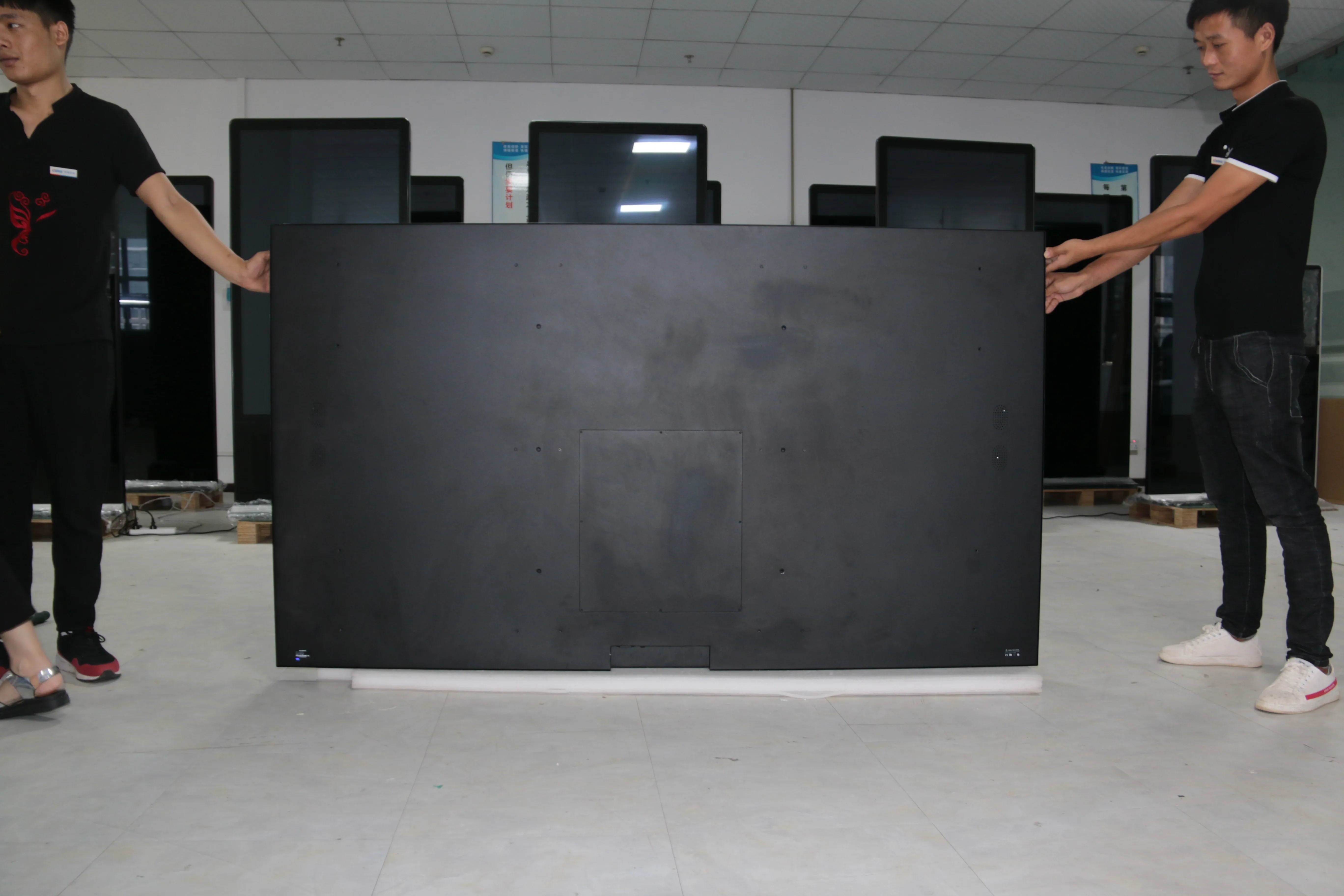 large format open frame touch screen TFT LCD monitor 75 inch 86 inch 98 inch 3840x2160 4K resolution