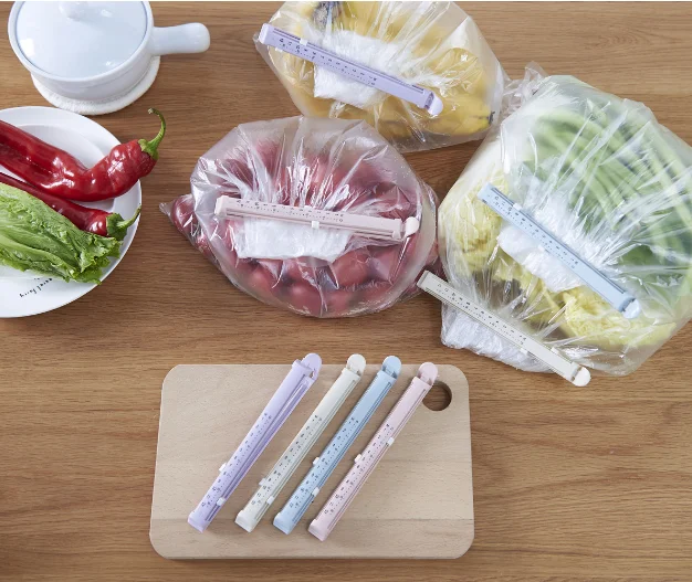 new design snack bag clips sealing sticks plastic clip kitchen  food bag seal clip  sealer