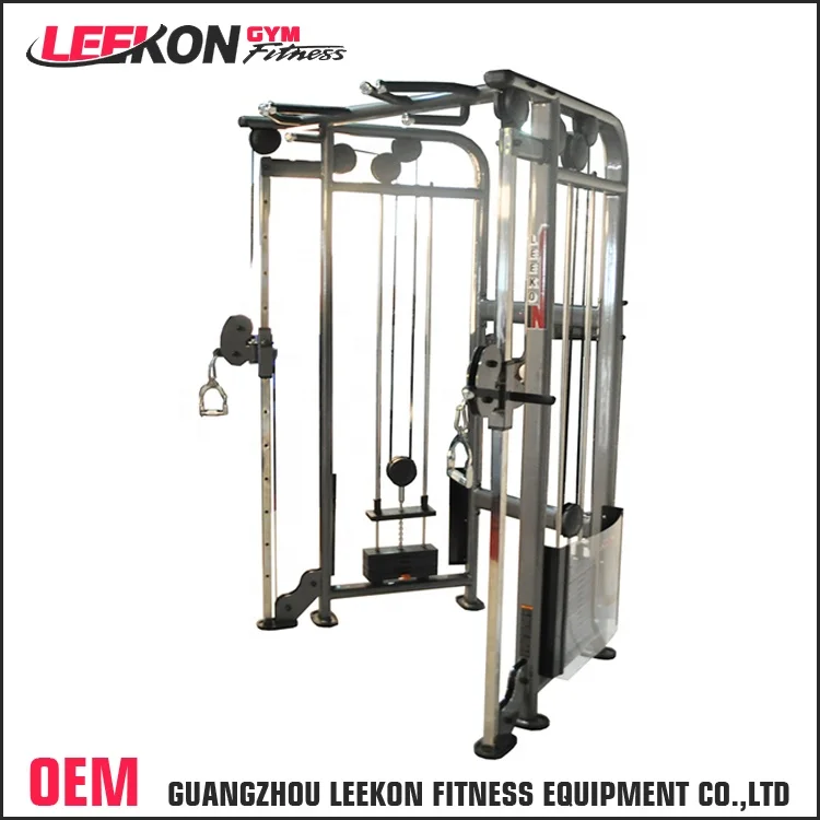 Leekon Professional Life Fitness Dual Adjustable Pulley Commercial Adjustable Pulley Multi Function Strength Trainer Machine