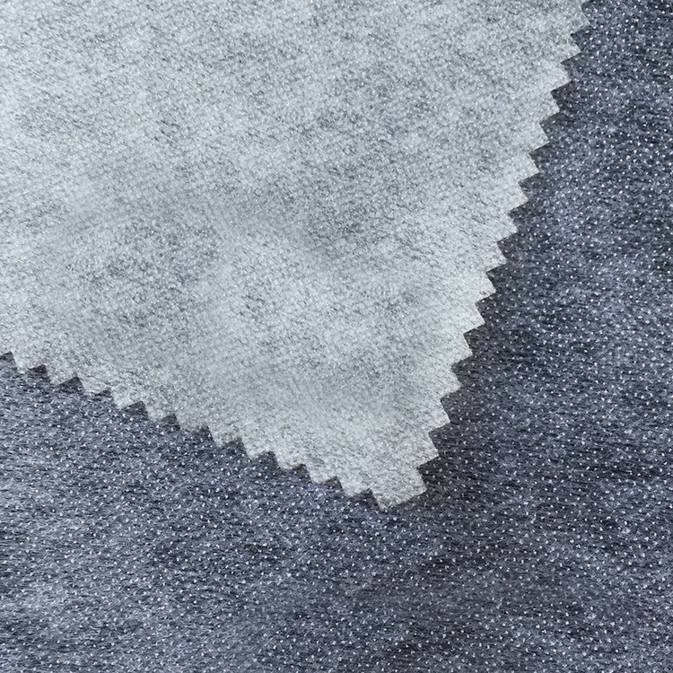 Wholesale High Quality Stretch Polyester Necktie Shirt Collar Fusible Interlining Fabric