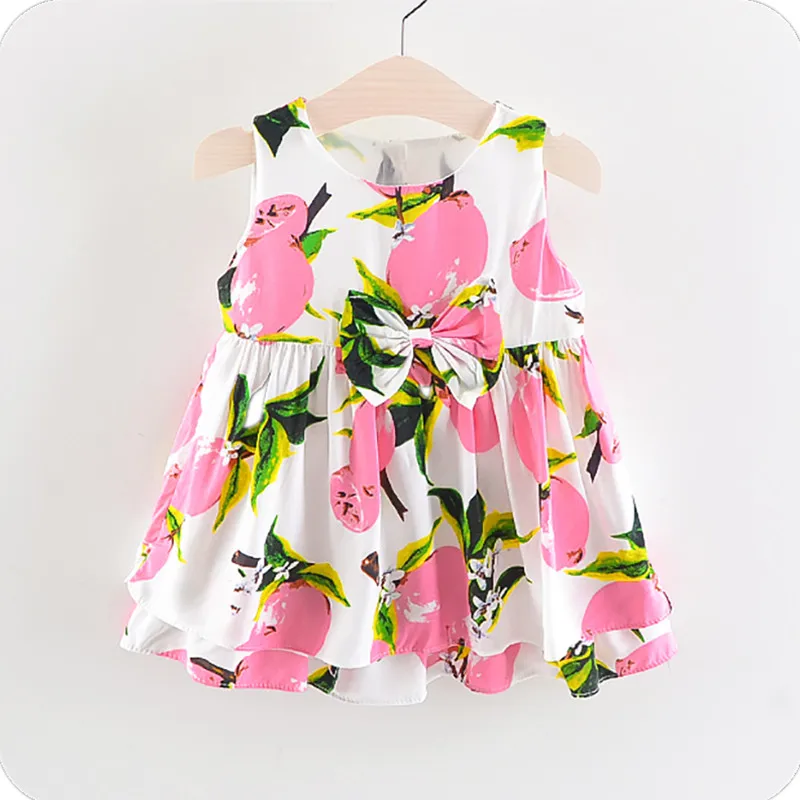 Горячая Распродажа, высокое качество, летнее современное платье для маленьких девочек 4 лет
