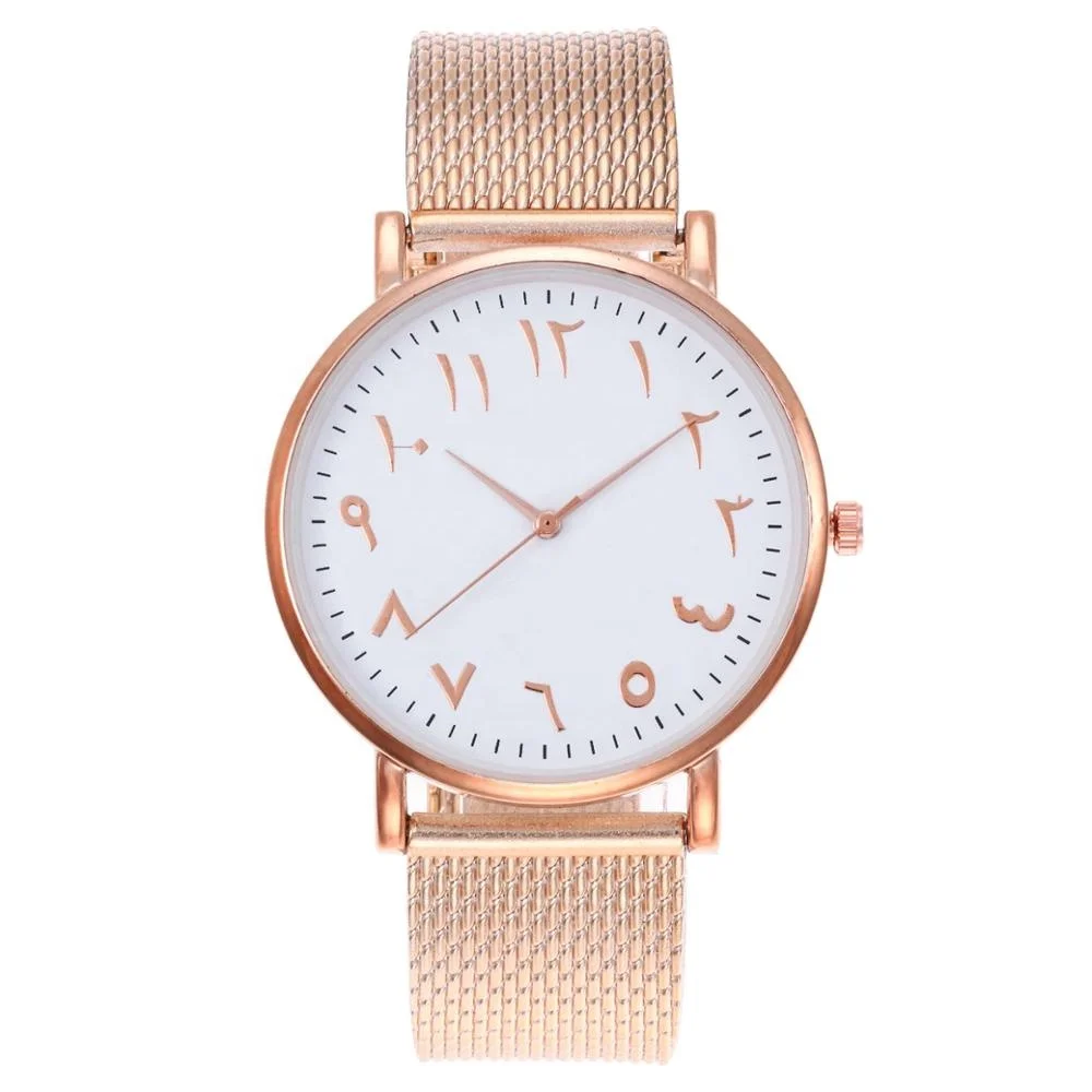Unisex Wrist watches made in China Wholesale Arabic number watch cheap price customized logo mens clocks