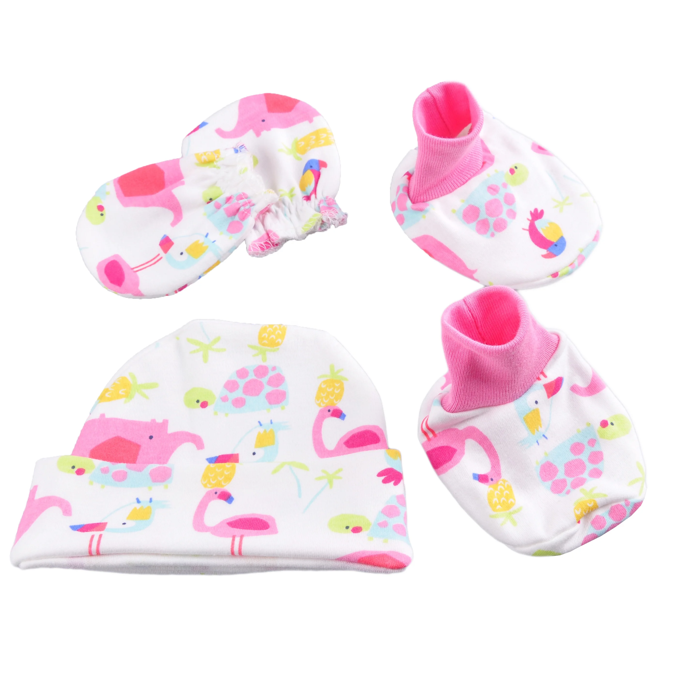 Комплект одежды из 3 предметов удобные милые туфли-лодочки для девочки с симпатичным мультипликационным принтом; Одежда новорожденных; Детский головной убор; вязаные свитера малышей;