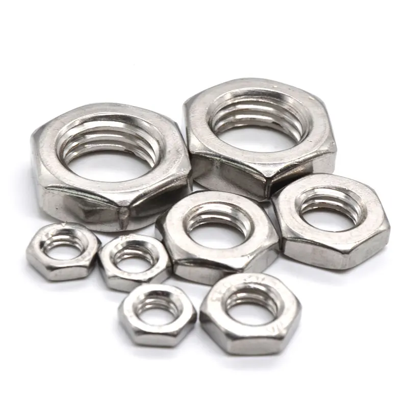 stainless steel hex thin nut DIN439