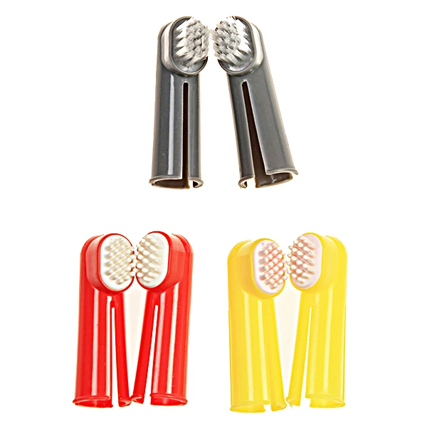 
2020 Super soft pet silicone baby finger toothbrush 
