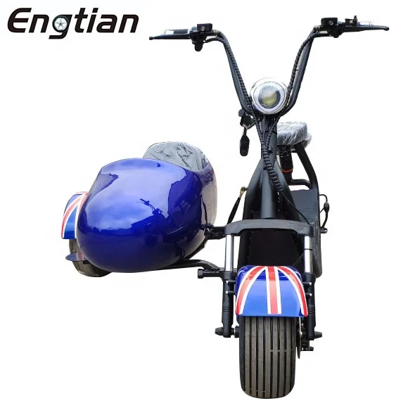 Fashion no folding 60V/72V 1000W 3 Wheel Electric Scooter For Adults electric bike conversion kit moped for sale