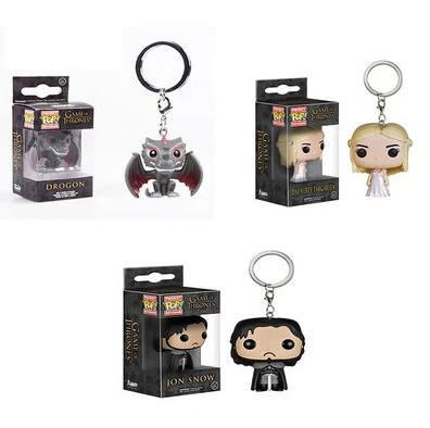 Hot product Game of Thrones character peripheral keychain, dragon mother keychain