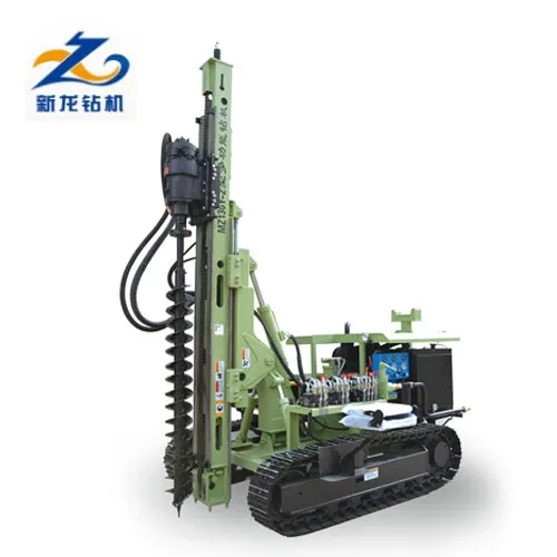 Небольшой дорожный гидравлический винтовой земли, земельный шнек сверлы, сваебойная машина буровой платформы для бурения буровых скважин