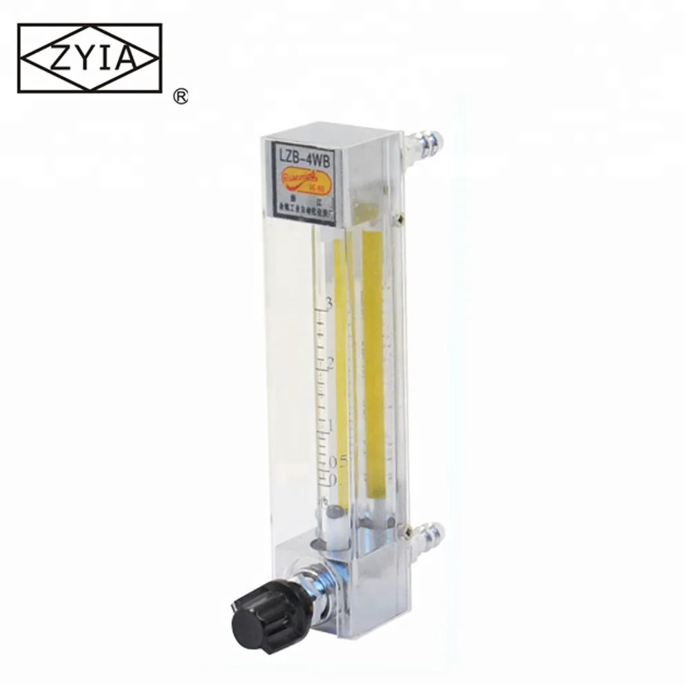 PTFE glass tube rotameter acid flow meter
