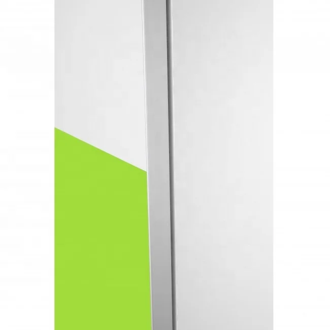 young bright color green yellow sliding door wardrobe for children use in bedroom from China manufacturer