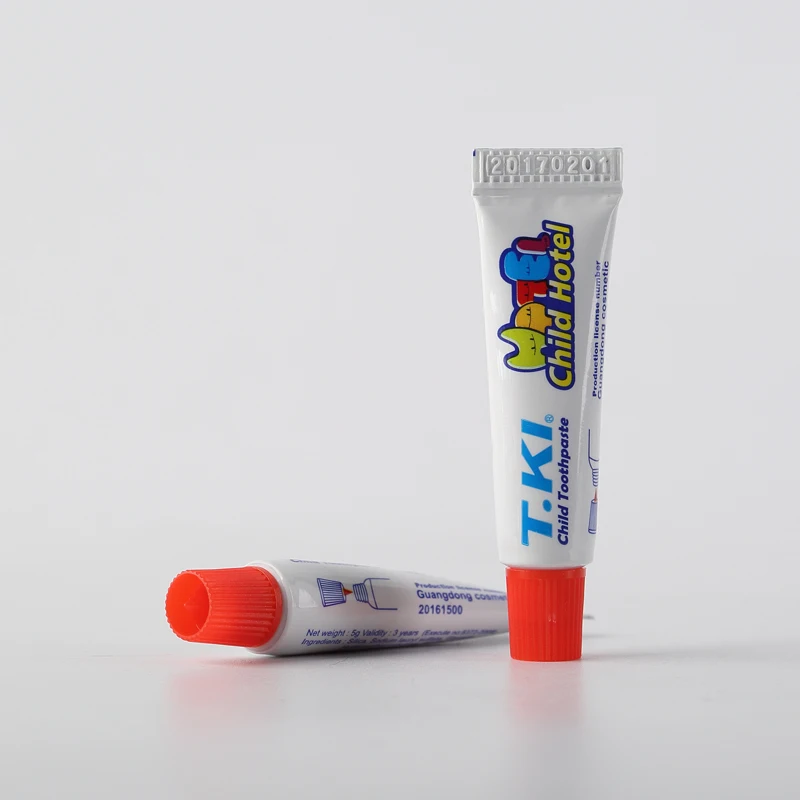 Wholesale small packing hotel whitening cleaning 5g 8g T.KI kid adult tooth paste