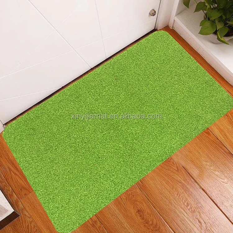 Зеленый пучок травы циновки ковер с Нескользящая основа дверной