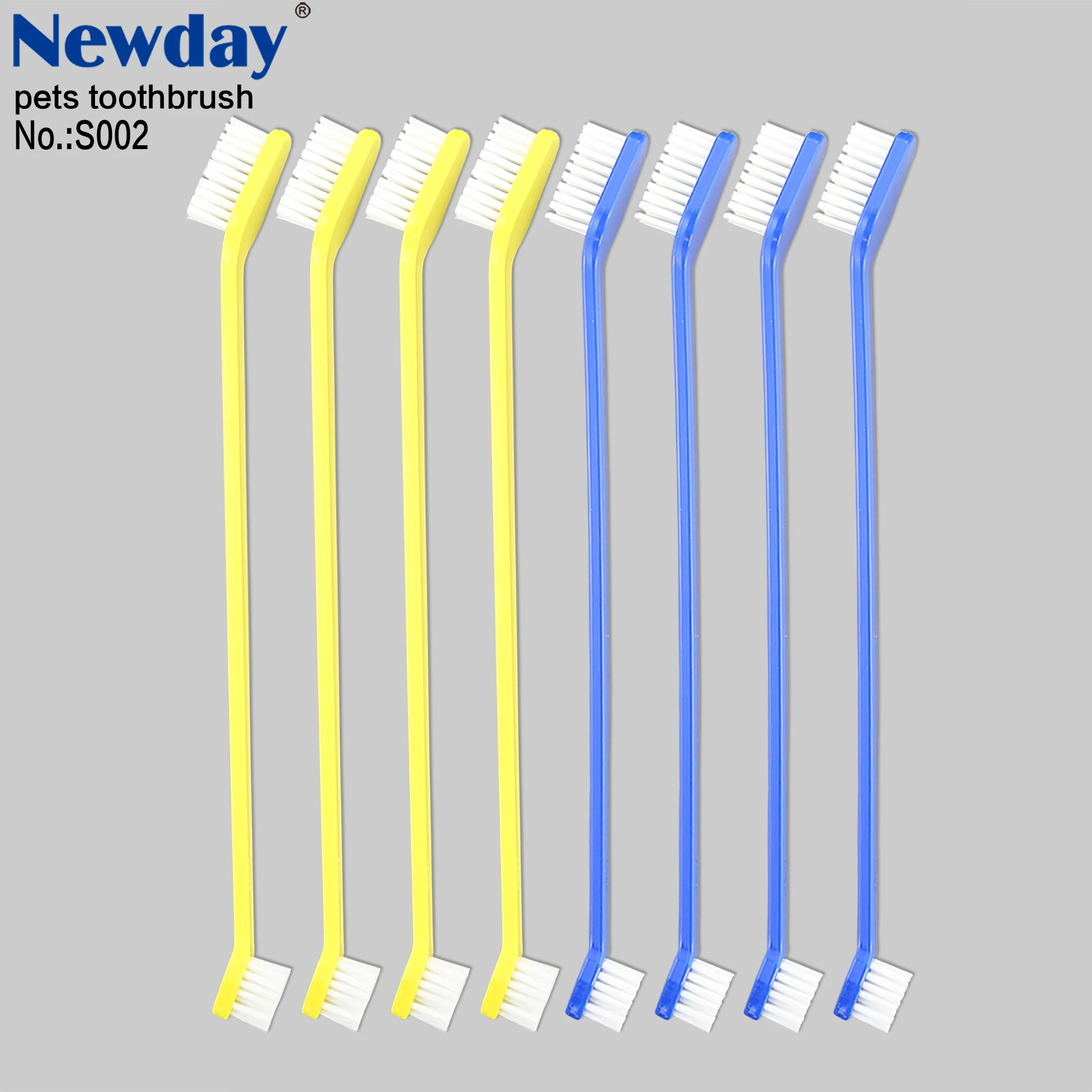 dog tooth brush company double head tooth brush export to USA for dog cat pet oral clean Toothbrush supplier