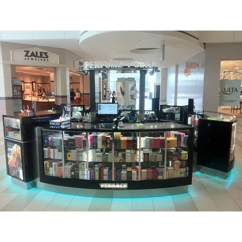 LUX Custom Shopping Mall High End Cosmetics Display Stand Cosmetic Showcase Cosmetic Display Cabinet