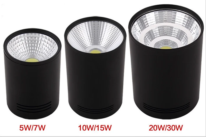 Simple integrated  CE ROHS 25W Cylinder Surface Mount Downlight