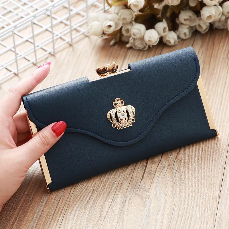 2019 new ladies purse long fashion clutch with diamond inserts wallet for women