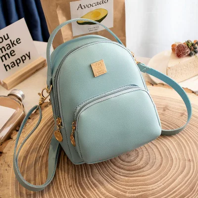 9F043 fashionable smart womens vintage backpack leather outdoor bag backpacks for girls
