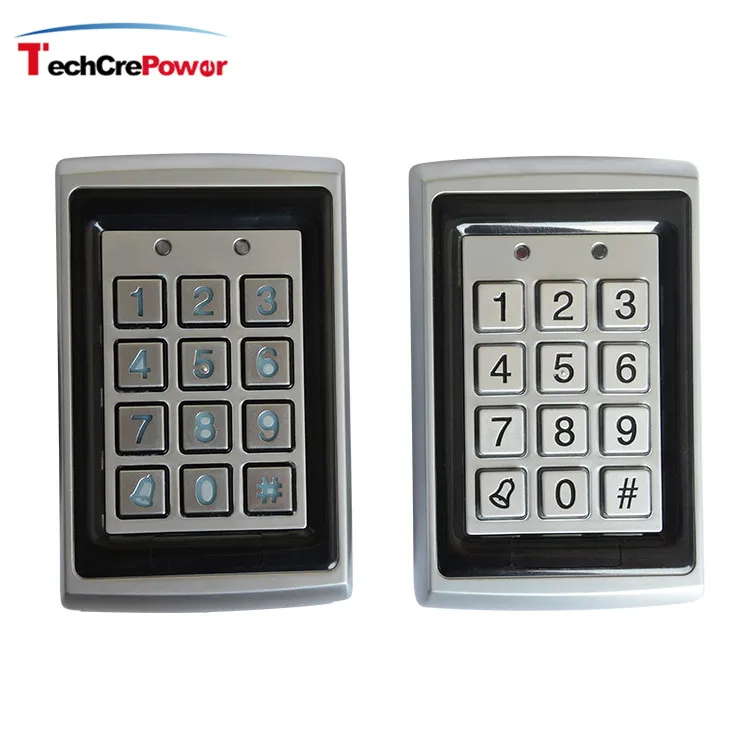 MA2/M7612 MAW2/M7612W vandal-proof metal rfid proximity card or pin codes access control
