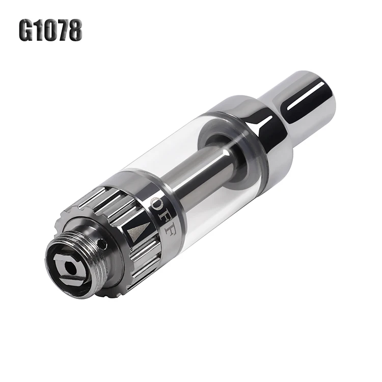 
Big vapor refillable glass tube leakproof 510 thread thick oil cbd tank 1 ml vape cartridge pens 