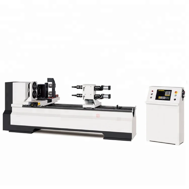 Double spindle torno de madera wood lathe with engrave function for sale H-D150D-DM