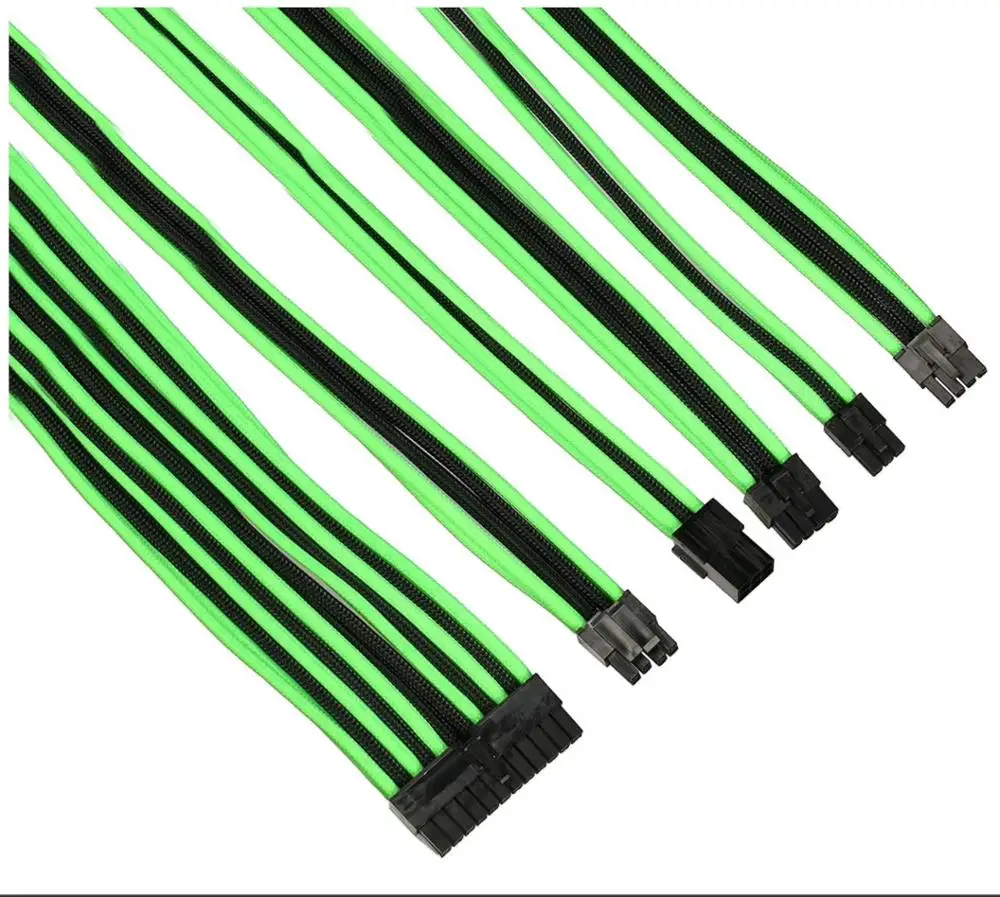 Рукава ATX PSU удлинитель комплект 1x24Pin ATX, 1x8Pin EPS до 4 + 4Pin, 2x8Pin PCI-e до 6 + 2Pin, 2x6Pin PCI-e кабель