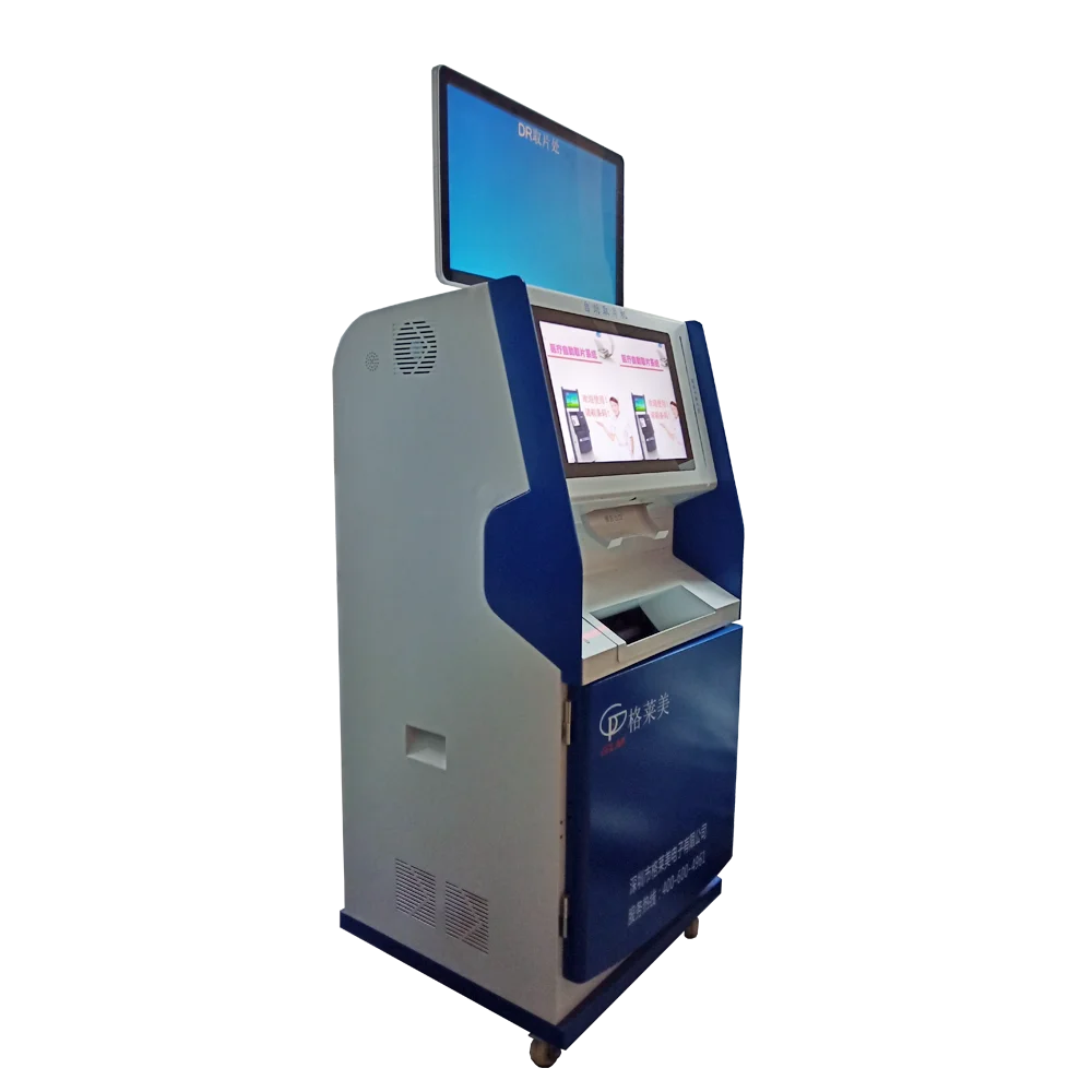 
floor standing intelligent self service medical dry film printing terminal kiosk apply for radioactive PACS system 