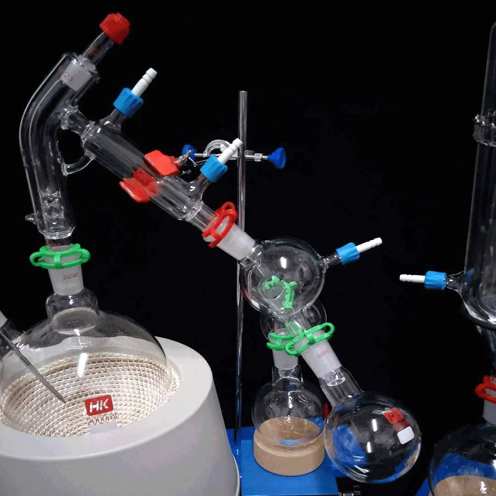 Заводская цена Lab Scale 2L Small Дистилляция на коротком пути Набор стеклянной посуды
