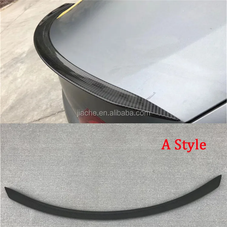 For W205 Spoiler Carbon Fiber Rear Boot Spoiler Wings For Mercedes Benz C205 C200 C300 C180 Coupe 2 Door 2015 - 2019