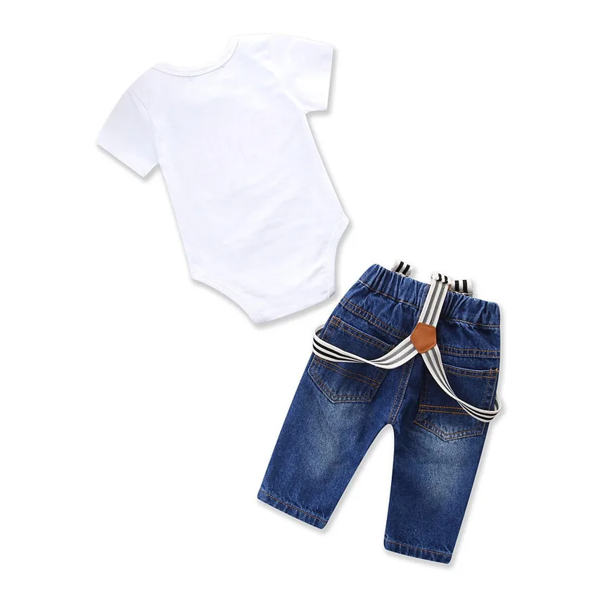 Short sleeves 6M-3T 2pcs rompers set summer toddler clothes for european boys