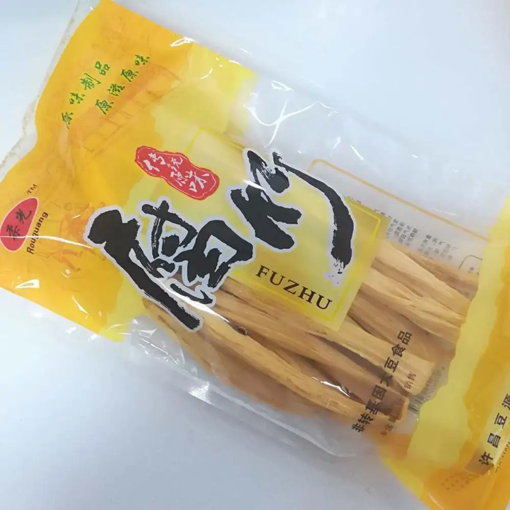 
Good Quality Bean Product Fuzhu Food Grade Dried Soybean Stick Tofu Fuzhu Stick 