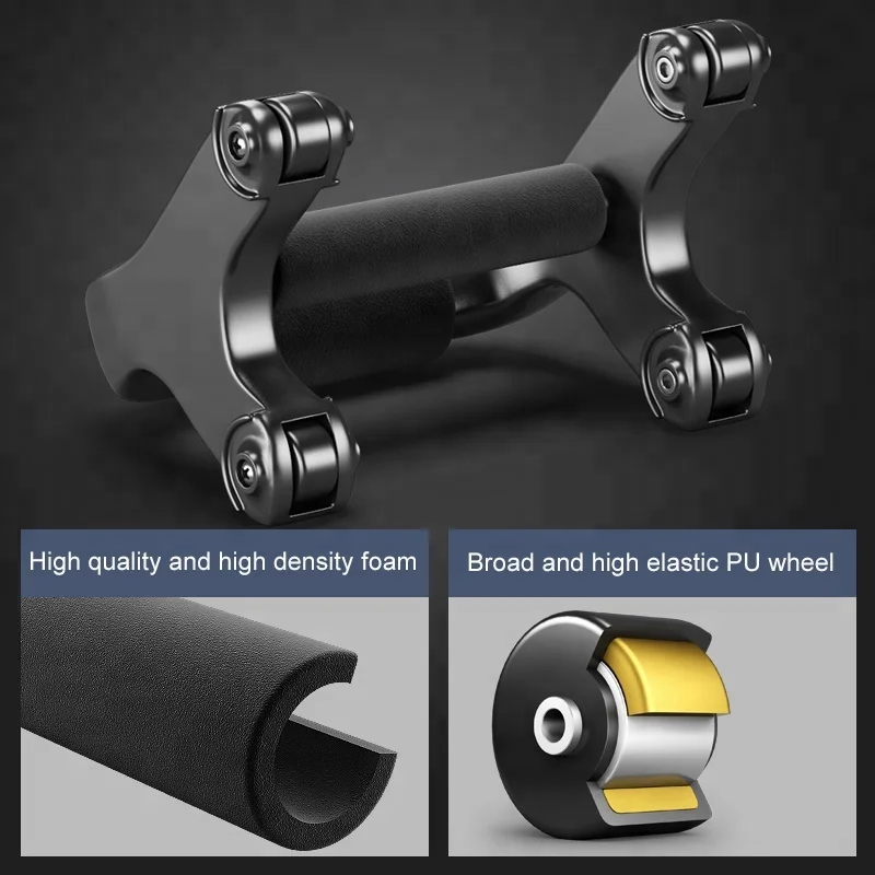 Ab Abdominal Exercise Roller trainer for Body Fitness Strength Training Machine AB Wheel Gym Tool