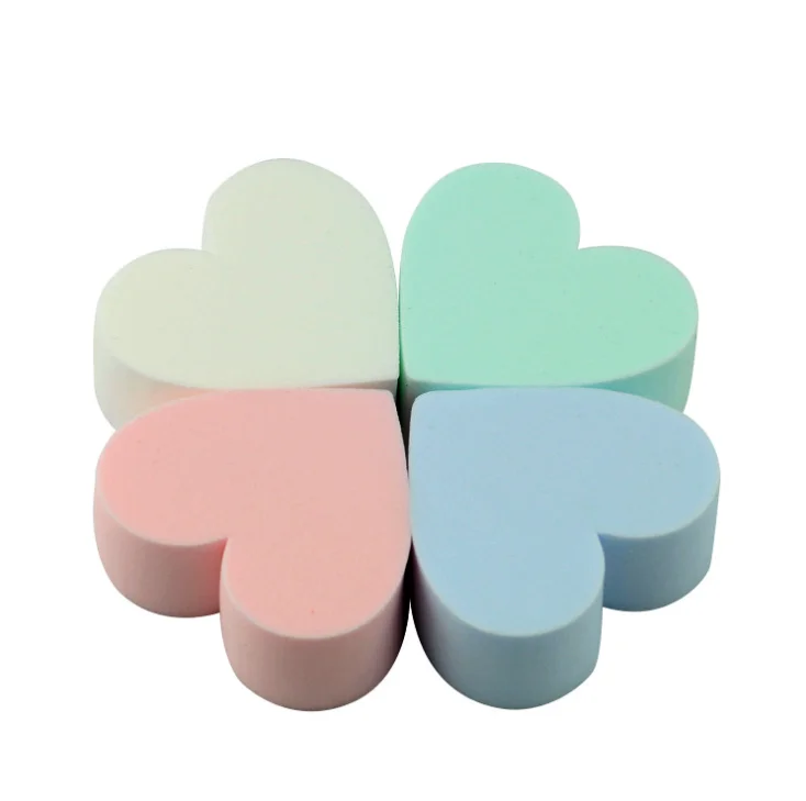 
2019 Hot Selling New Design Heart Shaped Make Up Cosmetic Puff 